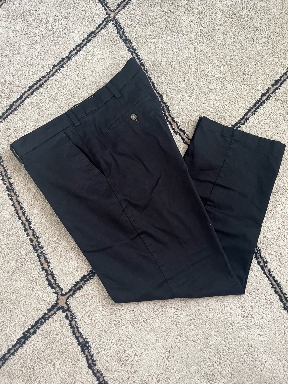 George Black Men's Dress Pants - Slim Straight